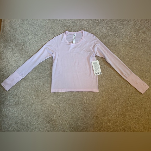 NWT Lululemon Swiftly Tech Long-Sleeve Shirt 2.0 *Race Length Meadowsweet Pink - Picture 2 of 12